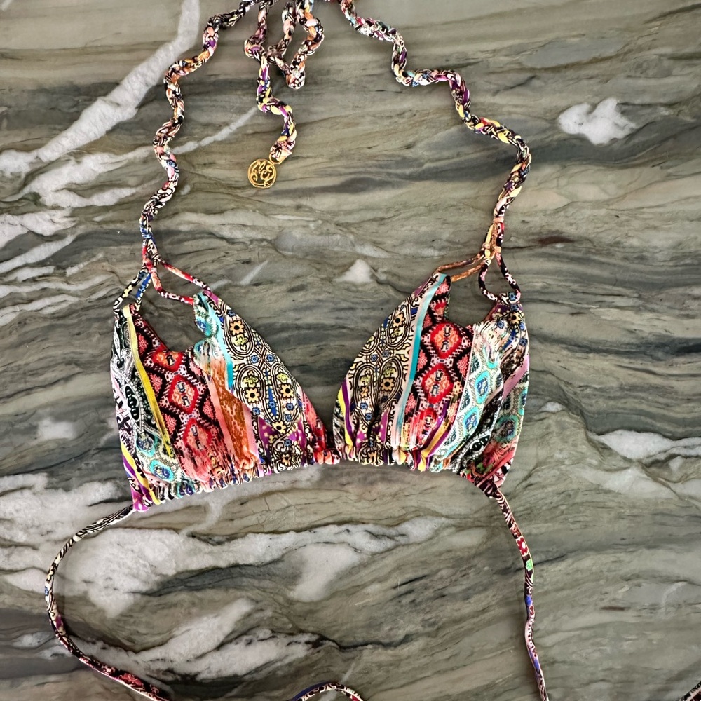 Luli Fama Multicolor Bikini Top